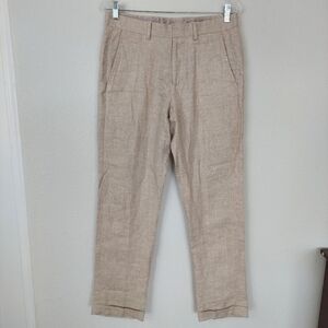 Baird Mcnutt Murano Alex Slim Fit Linen Pants Men's Size 30x32